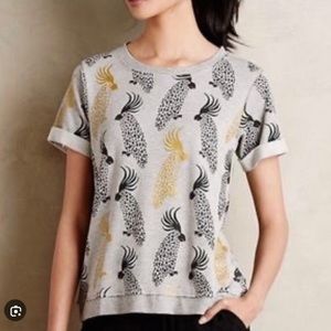 Anthropologie Linda & Harriett Cockatoo Sweatshirt. Small.